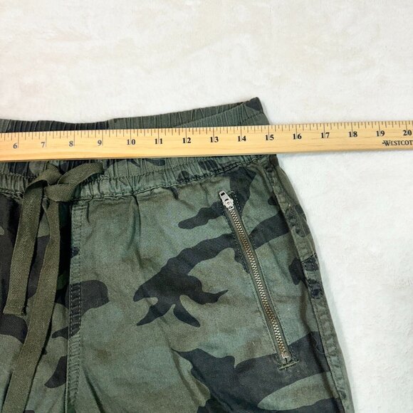 TNA Aritzia Alix Jogger Pants Green Camouflage Cotton-twill Women's Size S - Picture 8 of 11